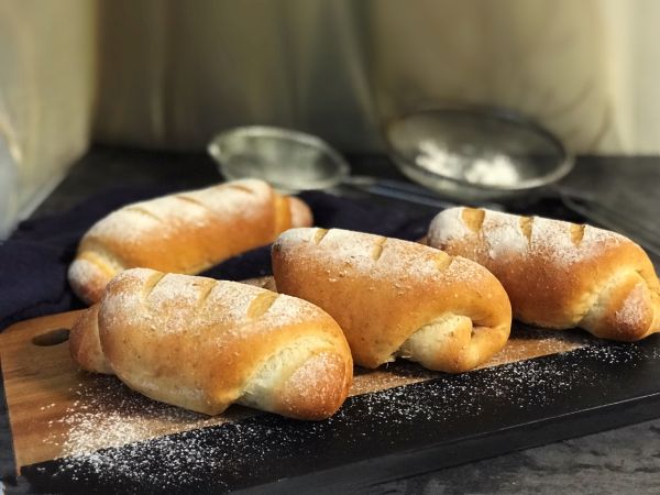 全麦豆沙馅软欧