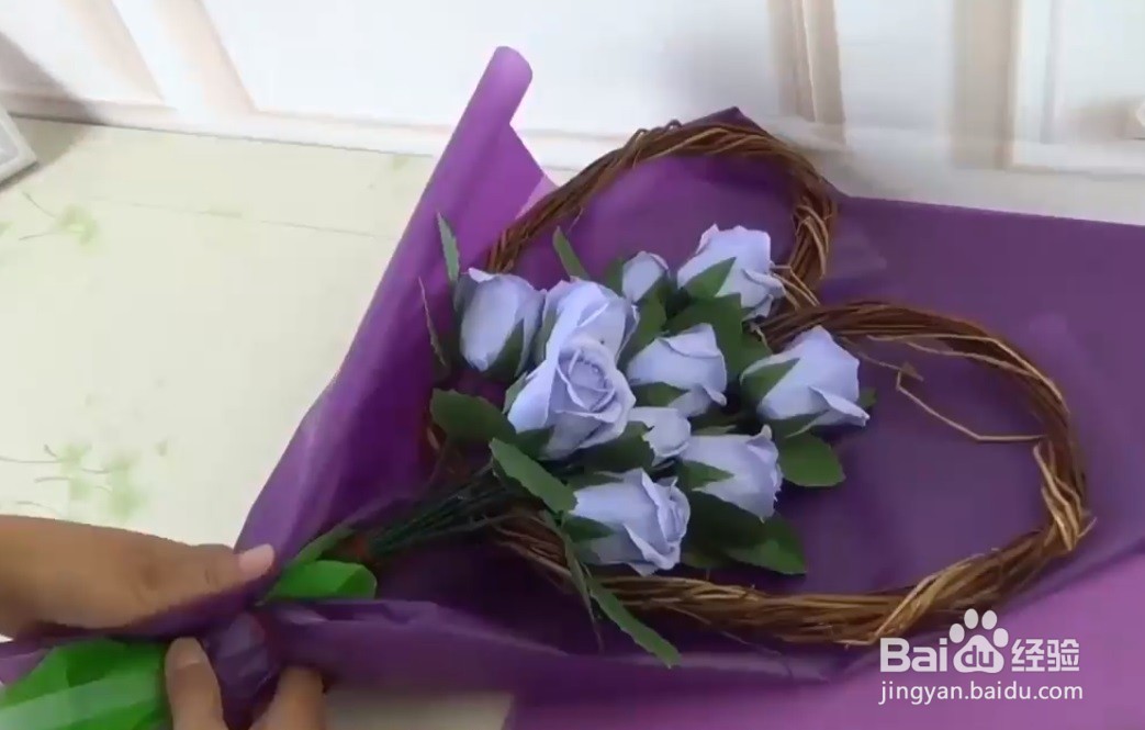 包花束的步骤