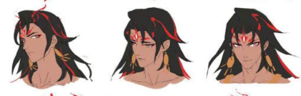 阴阳师阿修罗帝释天原画表情集一览