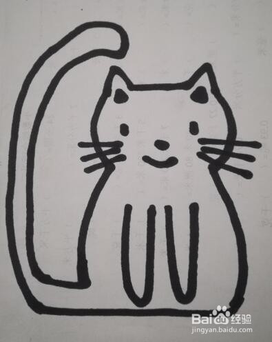 儿童简笔画 小猫的画法 小猫的简笔画