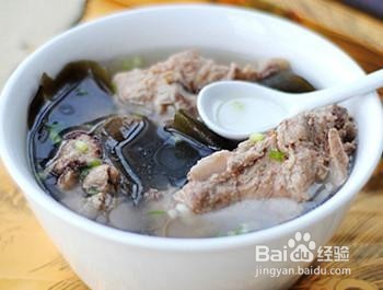 海带炖排骨的制作方法