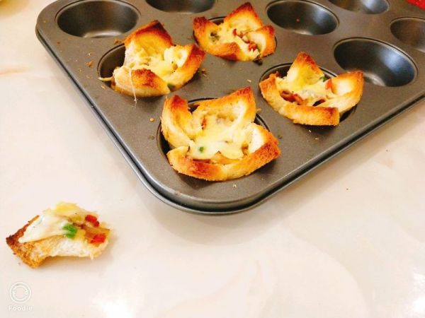 迷你培根吐司披萨