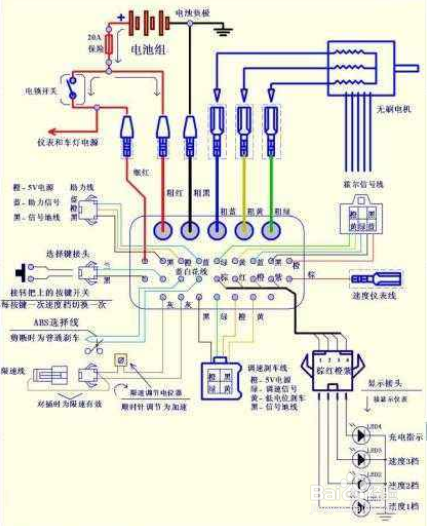 电动车没钥匙接哪根线
