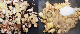香菇土豆肉末饭的做法