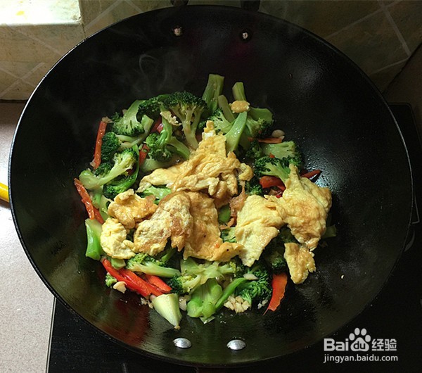 如何自制鸡蛋炒西兰花