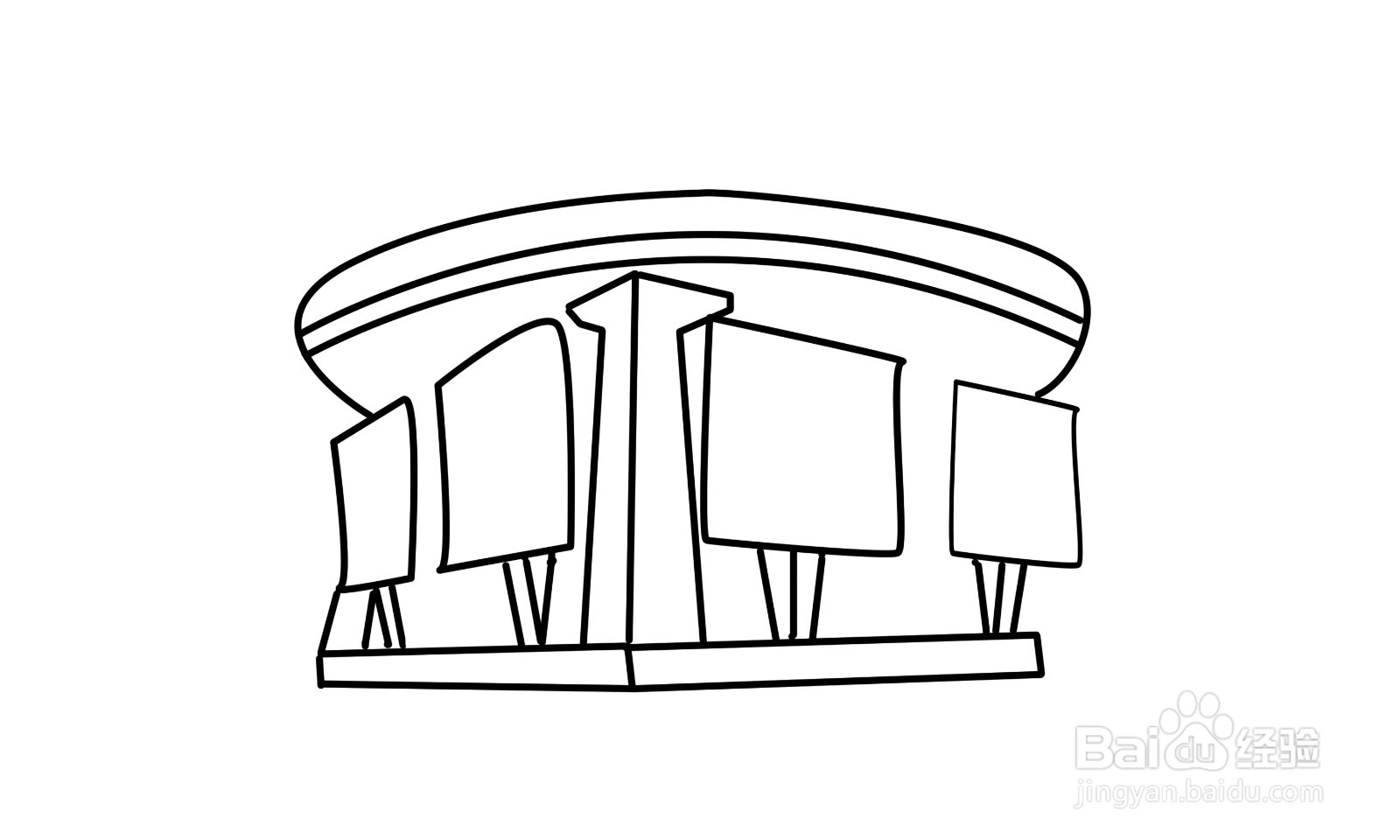 郑州博物馆简笔画如何画