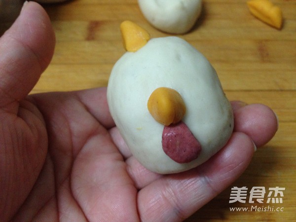 萌“鸡”贺春（小鸡豆沙包）