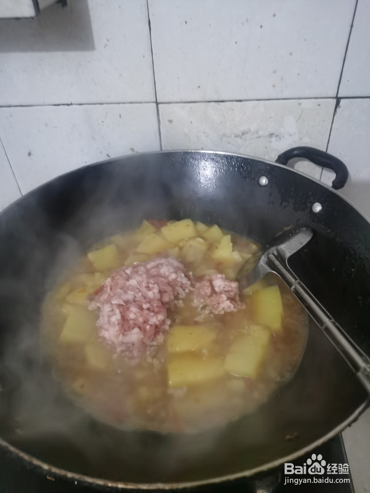 米豆腐如何煮肉末？