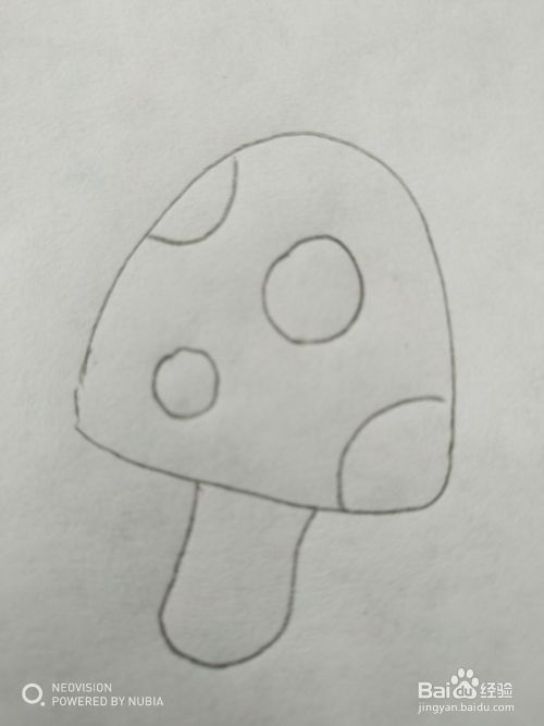 简单的蘑菇怎么画