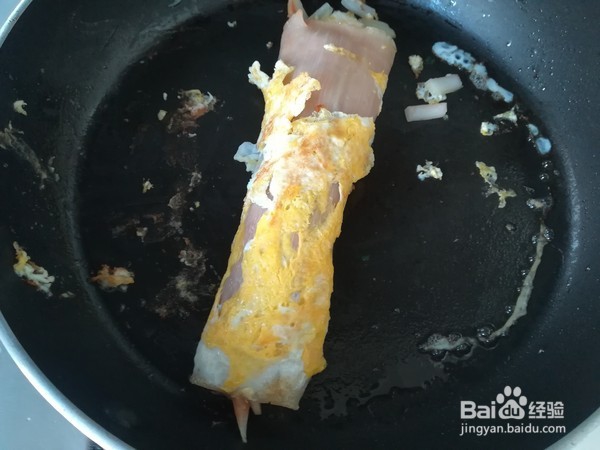 美味的烤冷面