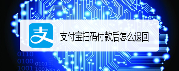 支付宝扫码付款后怎么退回