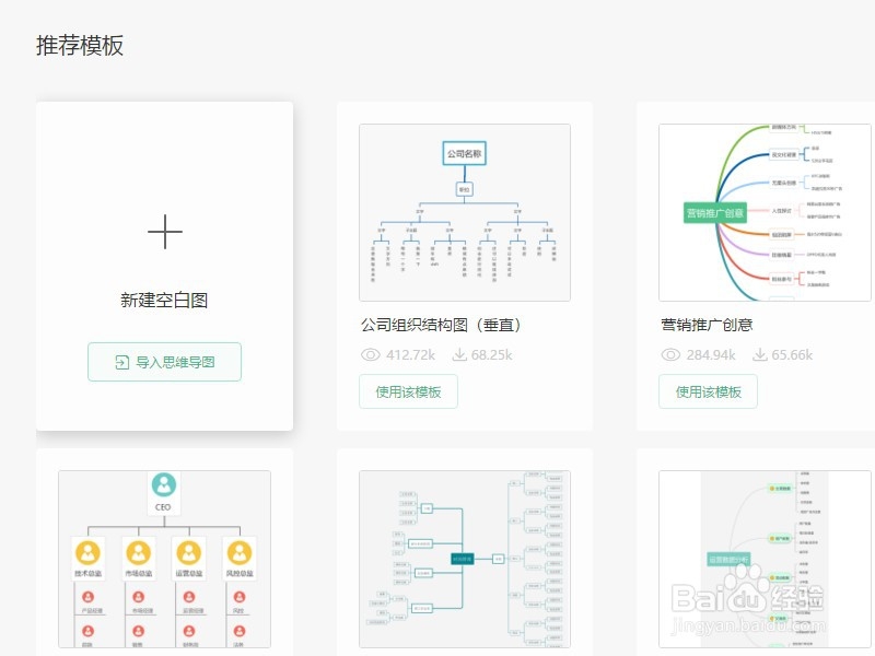 wps 创建常用的思维脑图