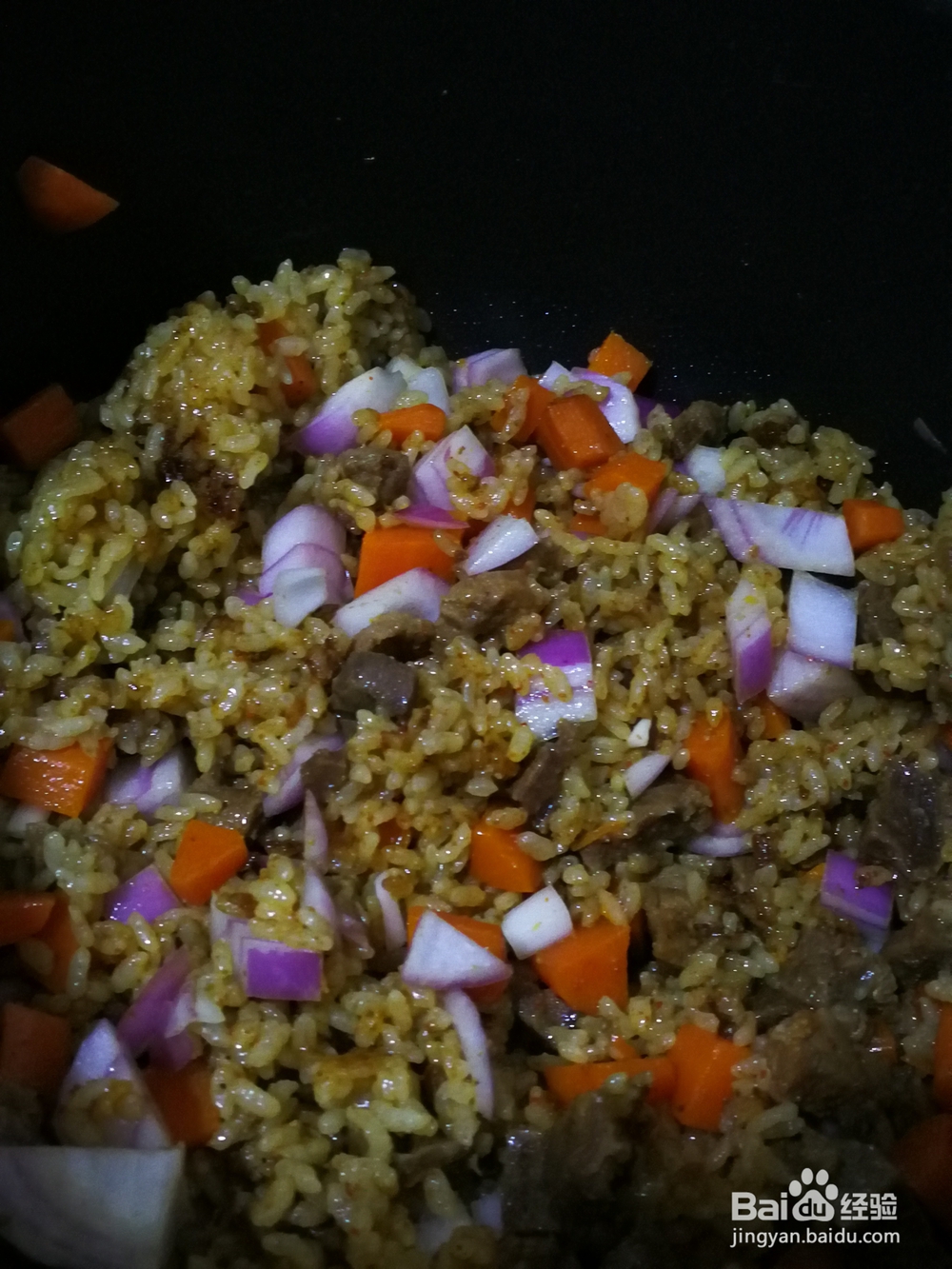 手抓饭牛肉焖饭大厨都是这么做的