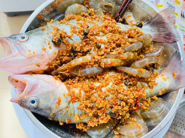 剁椒豆豉味虾鱼