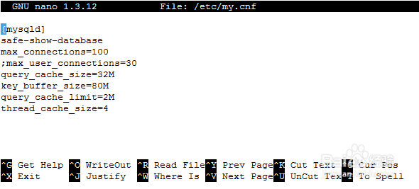 Linux服务器如何修改MYSQL配置文件my.cnf