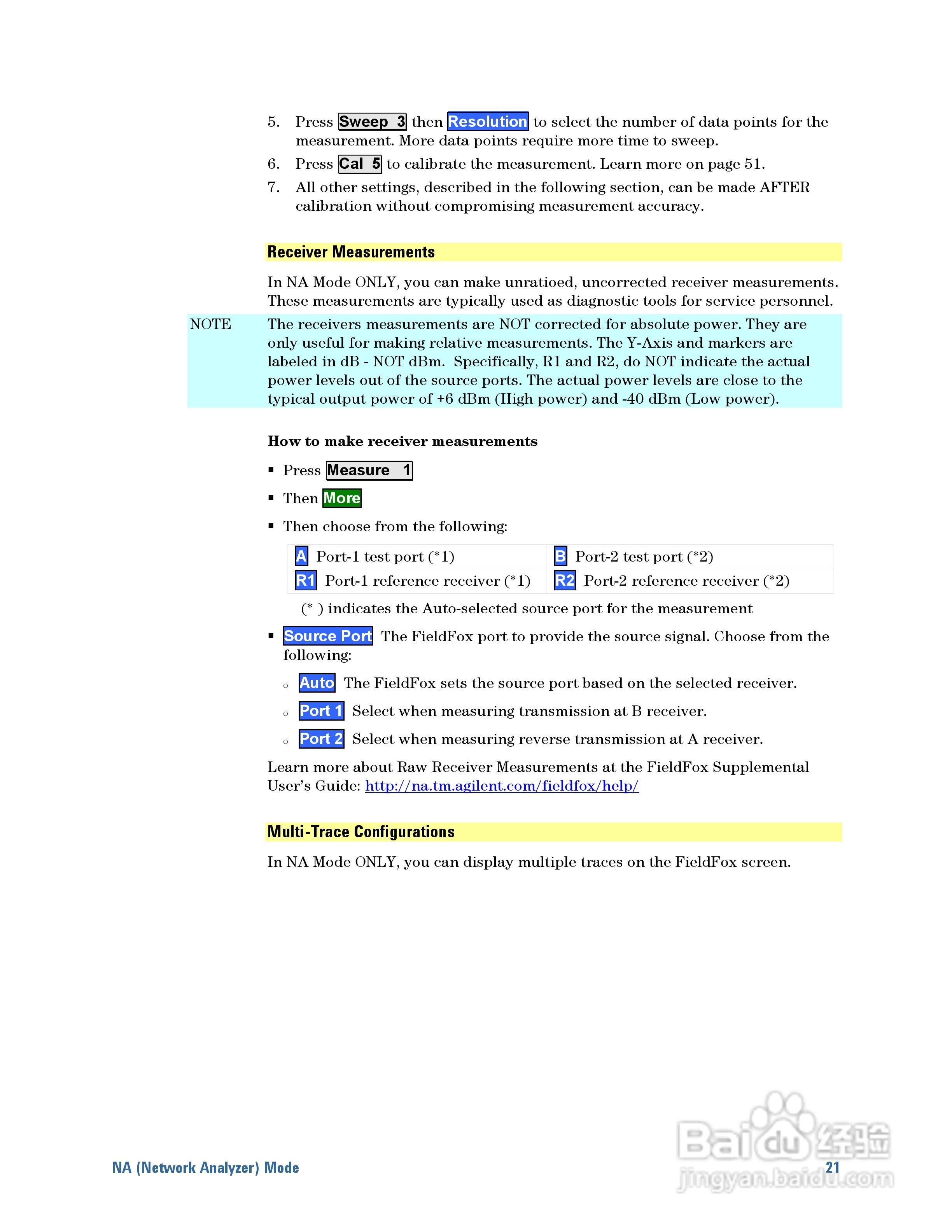 N9923A型Fieldfox手持式RF向量网路分析仪操作手册:[3]