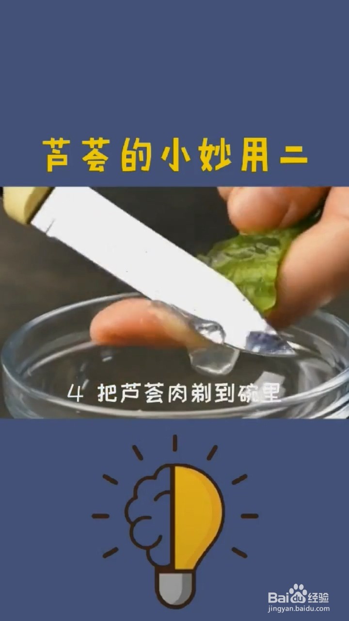 芦荟的小妙用