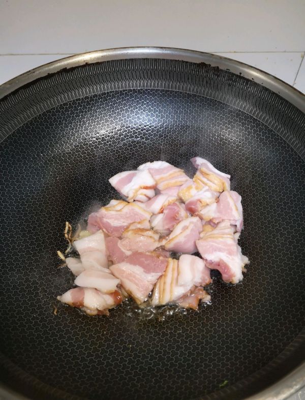 培根炒蘑菇彩椒