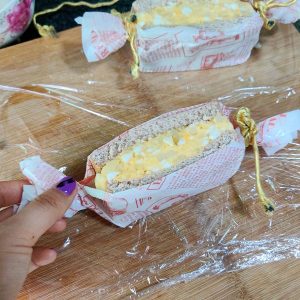 鸡蛋土豆爱心三明治