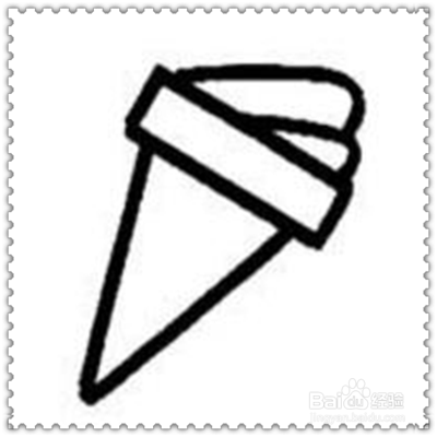 儿童在家长的陪同下学作画——诱人的冰激凌