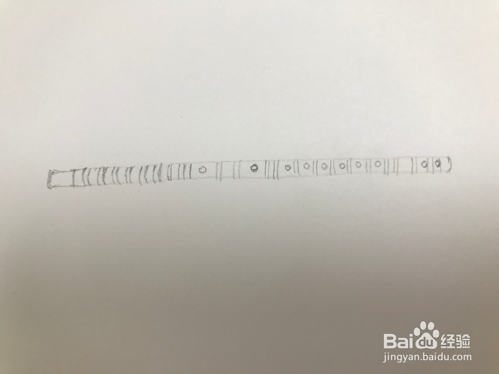 画一支简易笛子