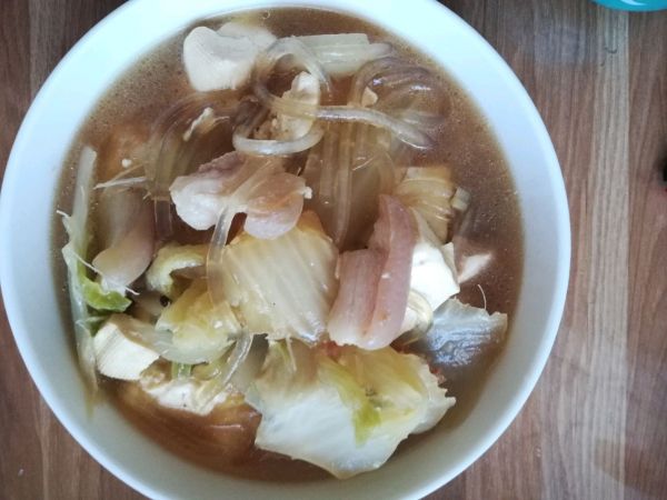 白菜豆腐炖粉条