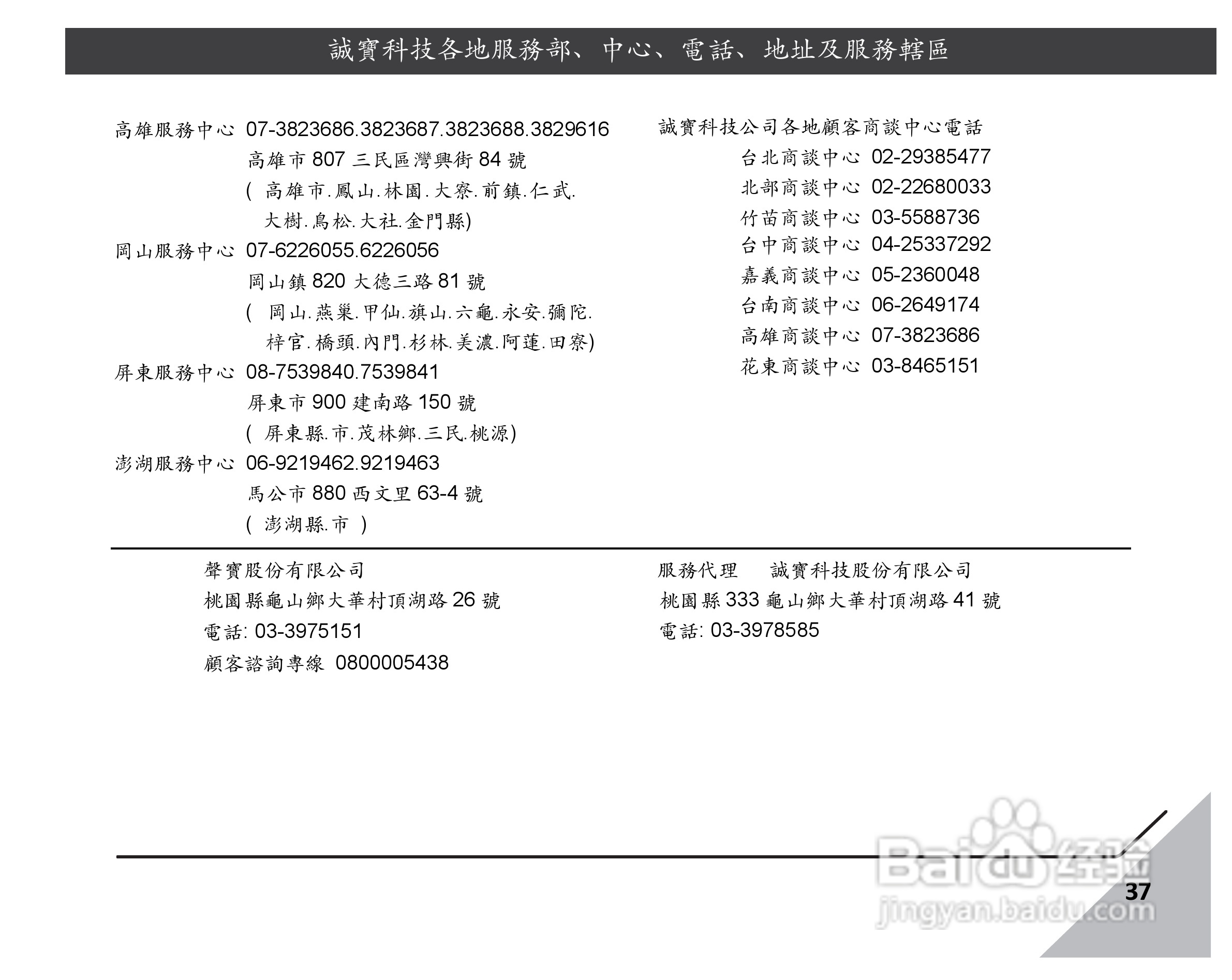 声宝LM-32S6P型液晶显示器说明书:[4]