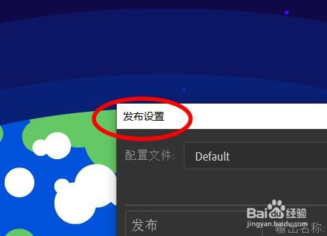 Animate如何设置发布的放映文件
