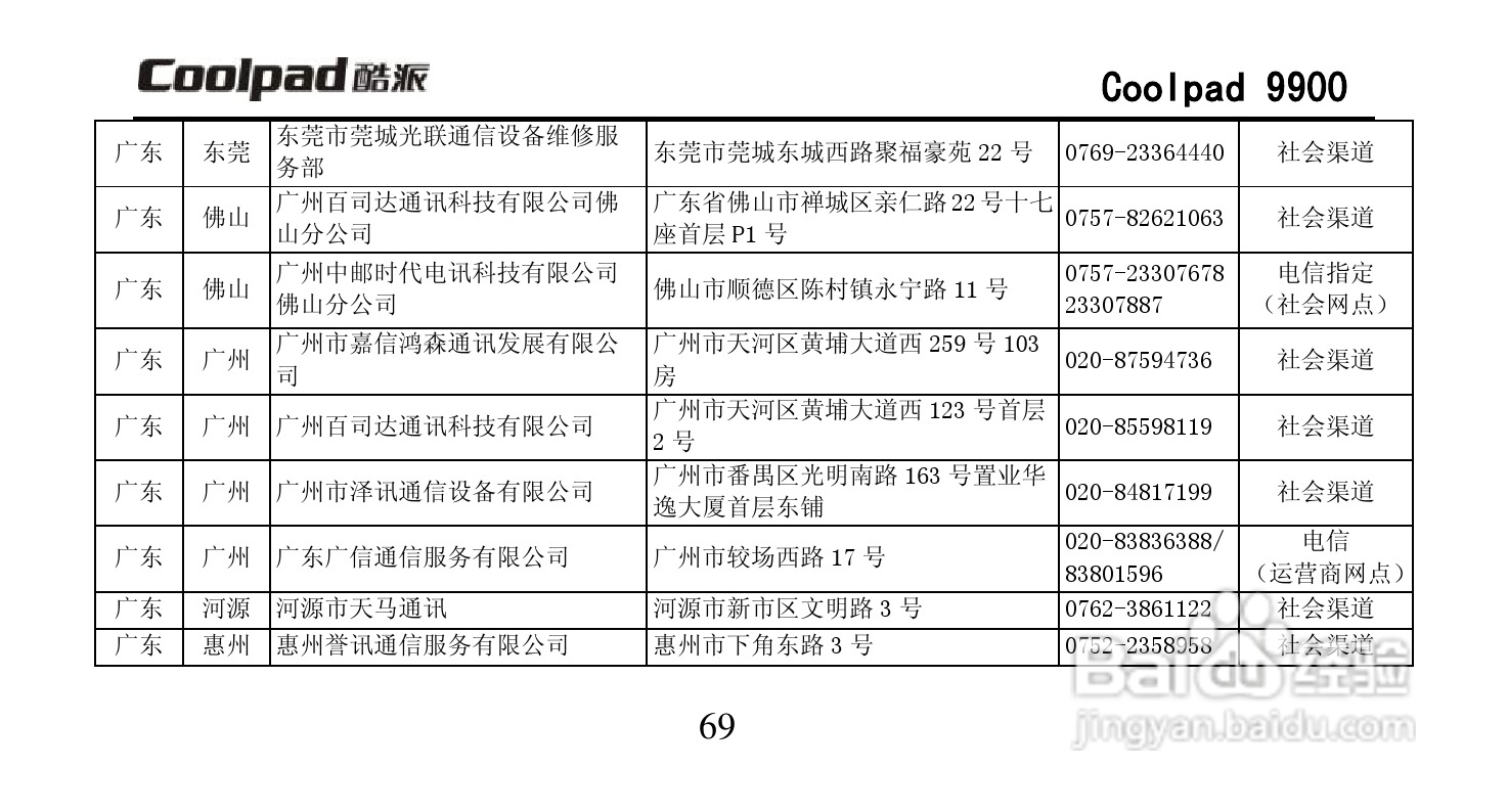 酷派Coolpad 9900手机使用说明书:[9]