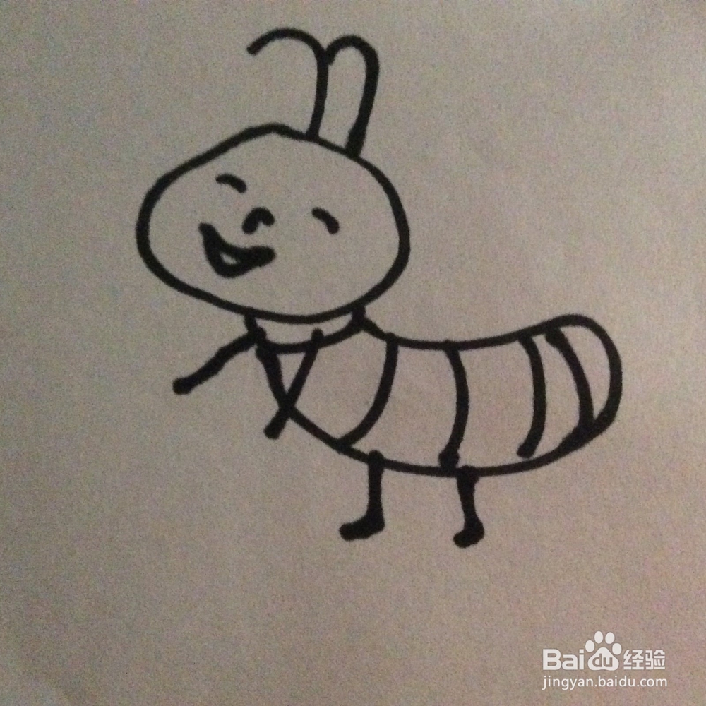 蚂蚁的简笔画技法8