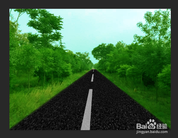 ps制作柏油马路的教程