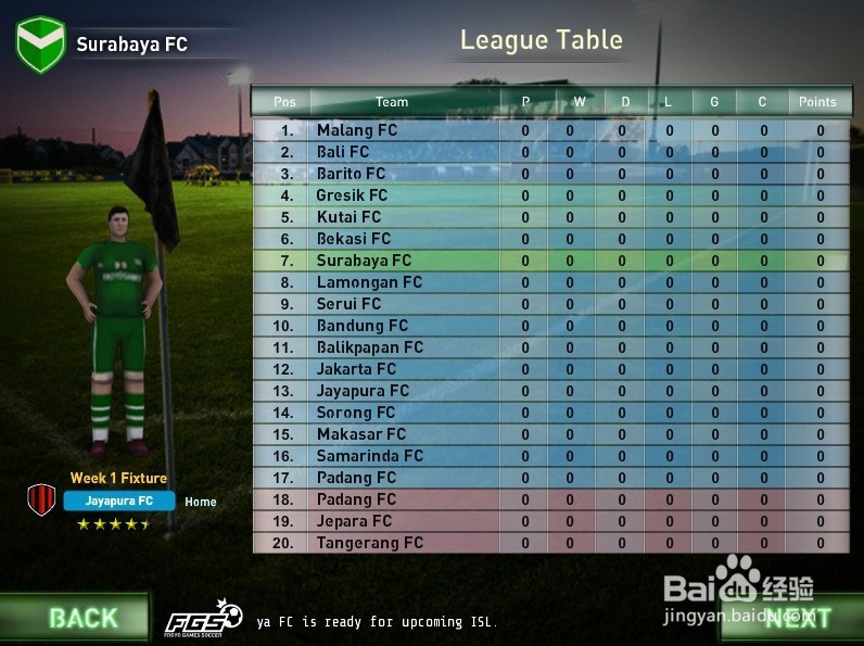 【小游戏系列】- 印尼足球联赛攻略