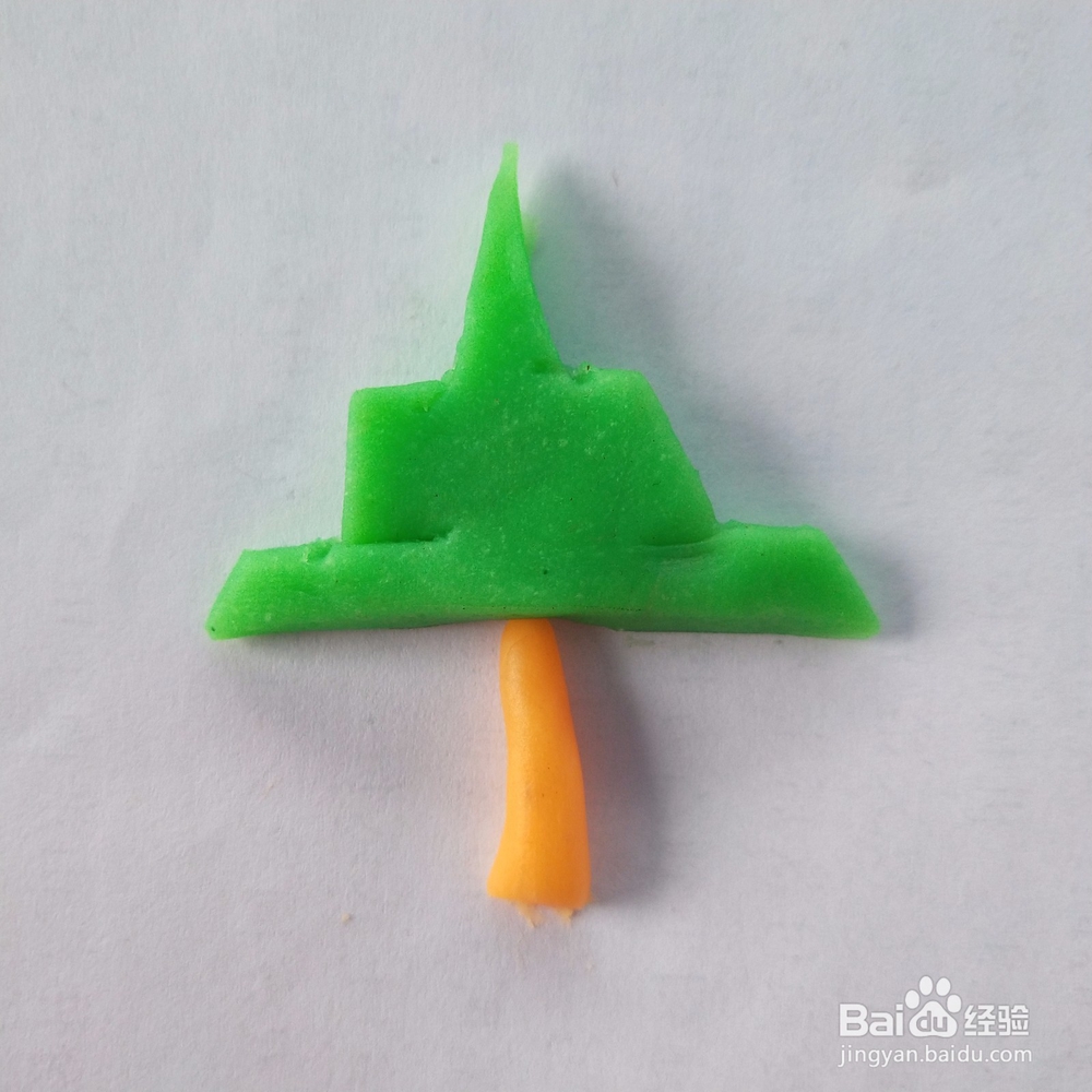 圣诞树怎么用橡皮泥做