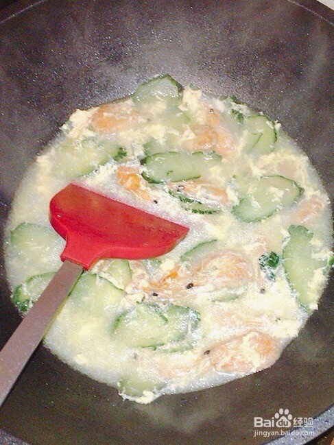 怎么做美味的黄瓜虾干汤