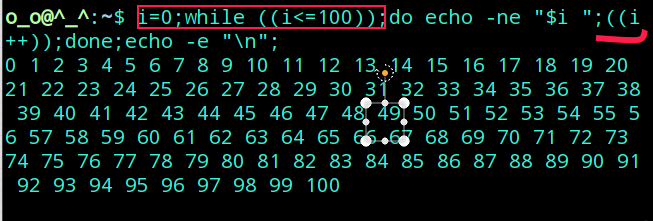 Linux在shell中如何自动生成1到100的连续数？