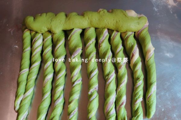 抹茶双色香芋吐司