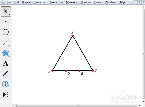 如何用几何画板构造三等分点