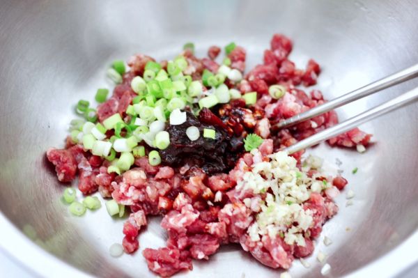 低脂牛肉豆角包