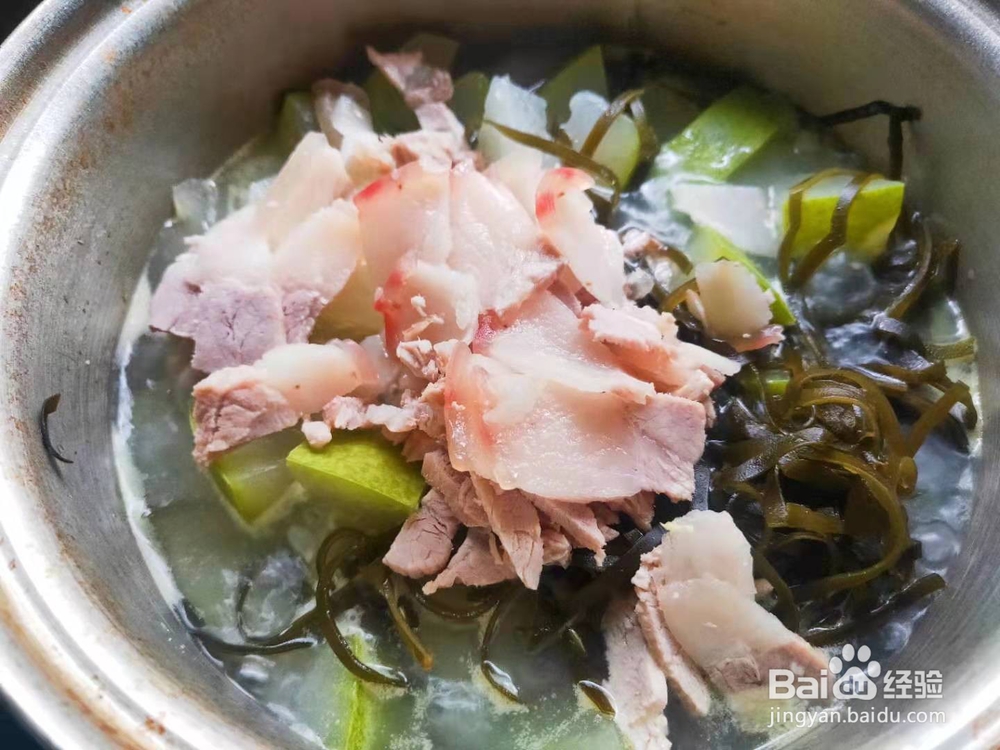 冬瓜带丝肉片汤---变小菜谱