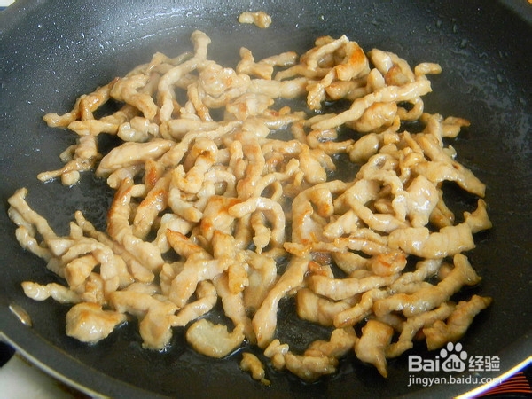 肉丝菠菜的制作方法