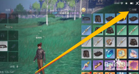 如何分解诺亚之心背包的物品?