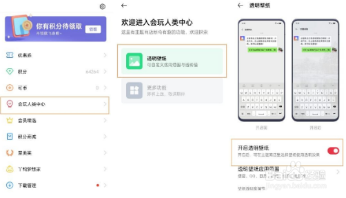 opporeno5透明壁纸去哪设置