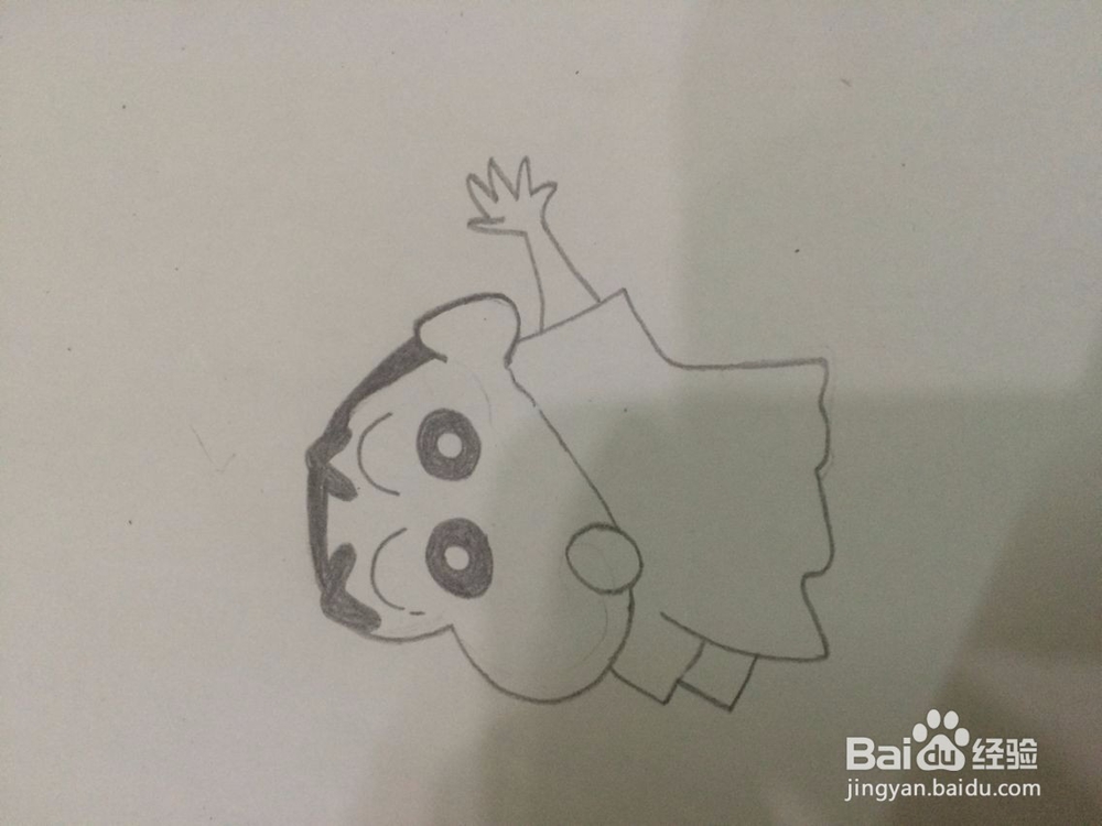 如何画出蜡笔小新的简笔画
