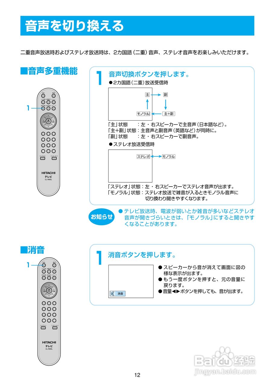 日立液晶电视20LCD-1/14LCD-1说明书:[2]