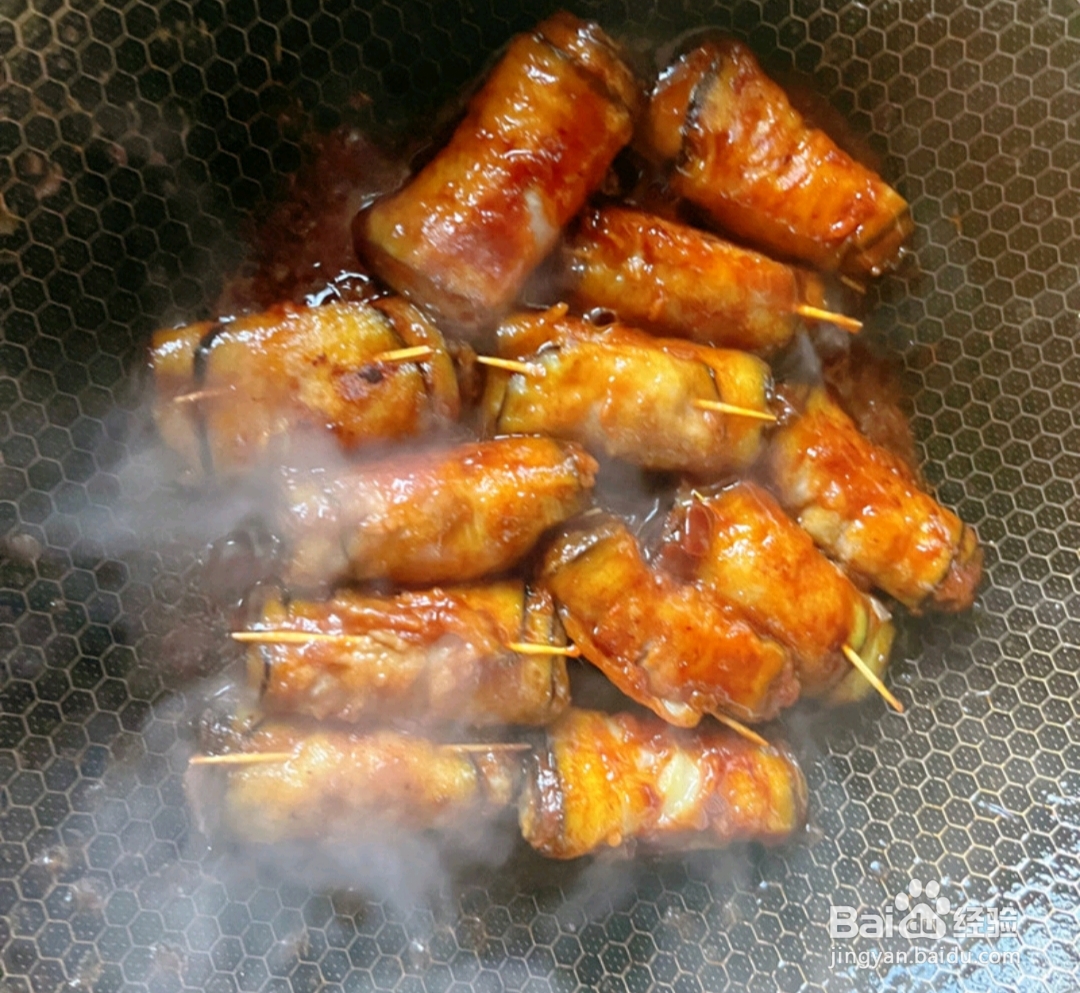 茄子卷肉怎么做？