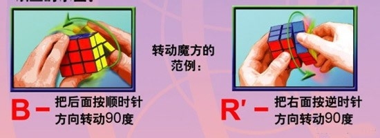 魔方拼完一面后的步骤