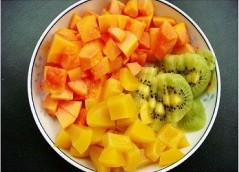 水果牛奶西米露