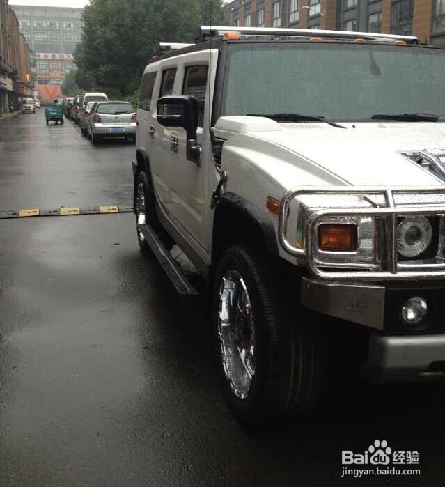 悍马H2加装电动踏板效果