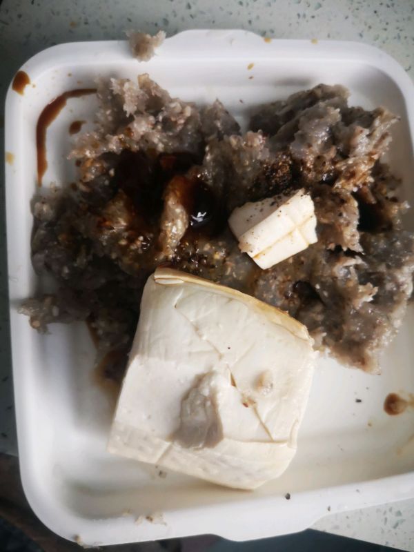 减脂香菇虾肉豆腐饼
