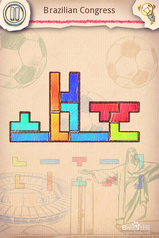 Doodle Fit2 攻略-11 Brazil 巴西